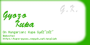 gyozo kupa business card